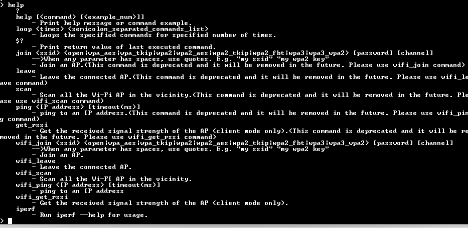 Help command