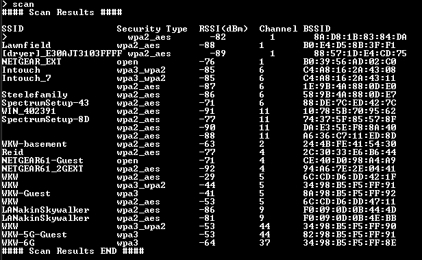 Scan command