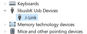 device manager jlink