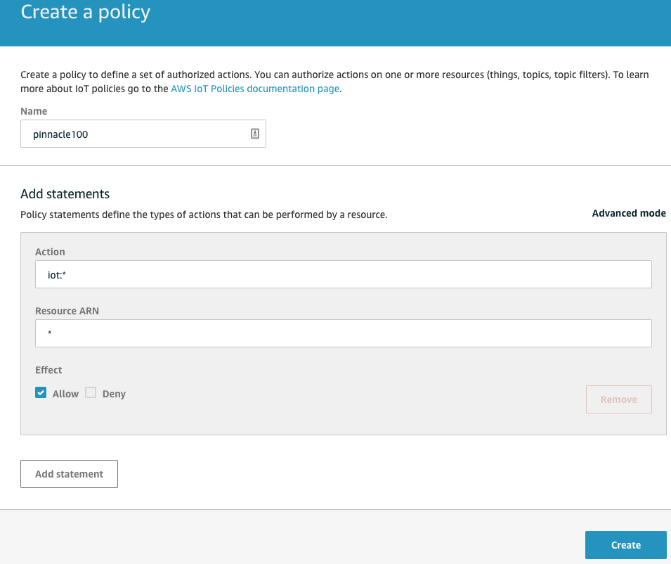 Create Policy