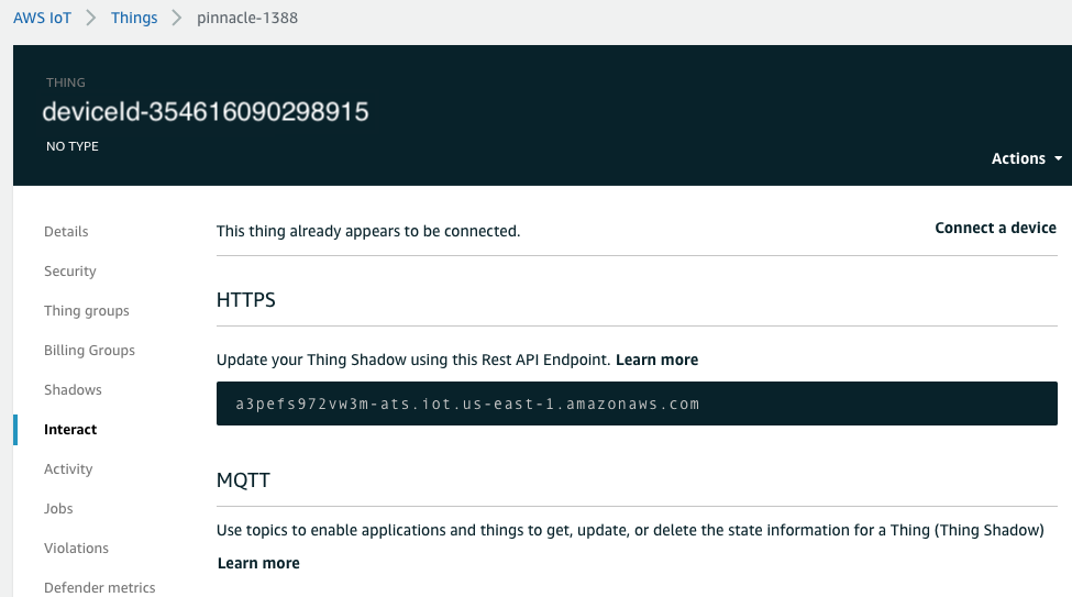 AWS Endpoint