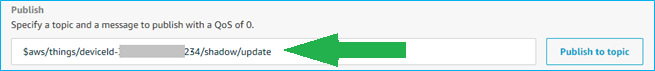 Publish to a topic setup 2