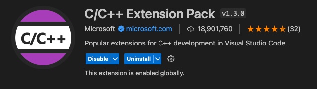 C/C++ Extension Pack